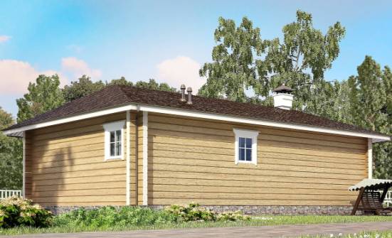 095-001-Л Проект одноэтажного дома, недорогой дом из дерева Вельск | Проекты домов от House Expert