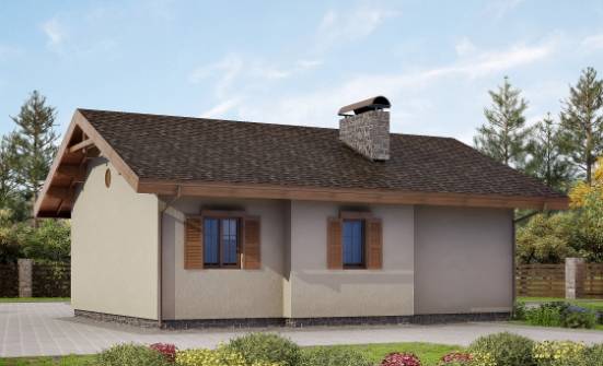 090-002-Л Проект одноэтажного дома, уютный домик из кирпича Котлас | Проекты домов от House Expert