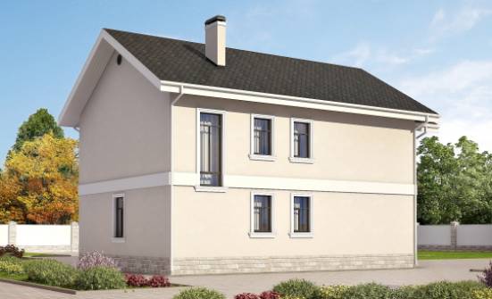 170-008-Л Проект двухэтажного дома, доступный домик из твинблока Каргополь | Проекты домов от House Expert