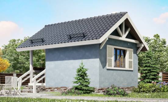 020-001-П Проект одноэтажного дома, скромный домик из дерева Котлас | Проекты домов от House Expert