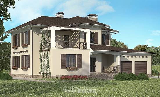 285-002-П Проект двухэтажного дома, гараж, огромный коттедж из кирпича Котлас | Проекты домов от House Expert