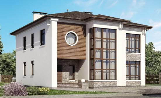 300-005-П Проект двухэтажного дома, огромный домик из кирпича Мирный | Проекты домов от House Expert