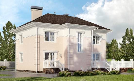 155-005-Л Проект двухэтажного дома, доступный загородный дом из керамзитобетонных блоков Коряжма | Проекты домов от House Expert