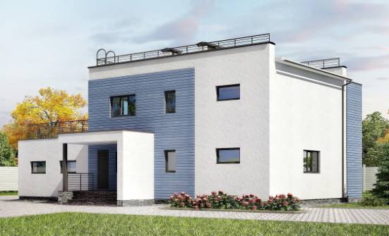 180-012-Л Проект двухэтажного дома и гаражом, классический дом из кирпича Мирный | Проекты домов от House Expert