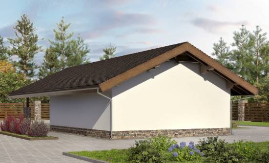 060-005-Л Проект гаража из кирпича Коряжма | Проекты одноэтажных домов от House Expert