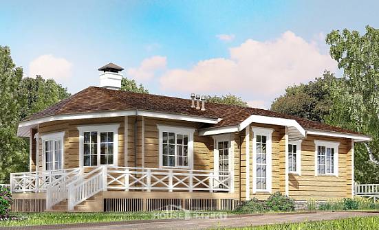 095-001-Л Проект одноэтажного дома, недорогой дом из дерева Вельск | Проекты домов от House Expert