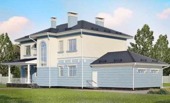 285-003-Л Проект двухэтажного дома, гараж, классический дом из кирпича Каргополь | Проекты домов от House Expert
