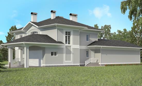 360-001-П Проект двухэтажного дома, гараж, просторный домик из кирпича Мирный | Проекты домов от House Expert