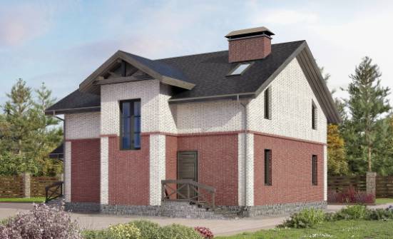 160-014-Л Проект двухэтажного дома, уютный домик из арболита Мирный | Проекты домов от House Expert