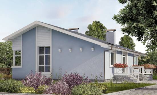 110-003-Л Проект одноэтажного дома, бюджетный коттедж из бризолита Мирный | Проекты домов от House Expert