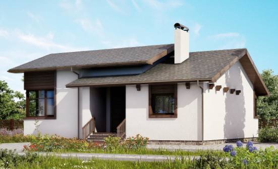 110-003-П Проект одноэтажного дома, экономичный домик из газобетона Котлас | Проекты домов от House Expert