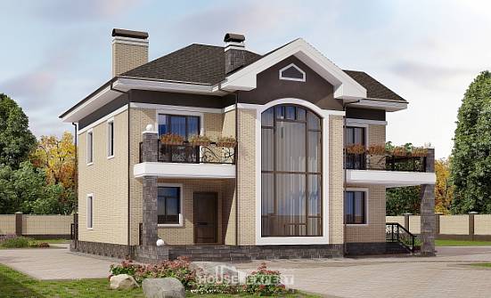 200-006-П Проект двухэтажного дома, средний дом из кирпича Каргополь | Проекты домов от House Expert