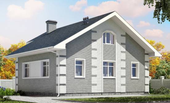 115-001-Л Проект двухэтажного дома с мансардой, экономичный загородный дом из твинблока Коряжма | Проекты домов от House Expert