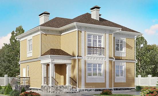 160-001-Л Проект двухэтажного дома, компактный дом из керамзитобетонных блоков Северодвинск | Проекты домов от House Expert