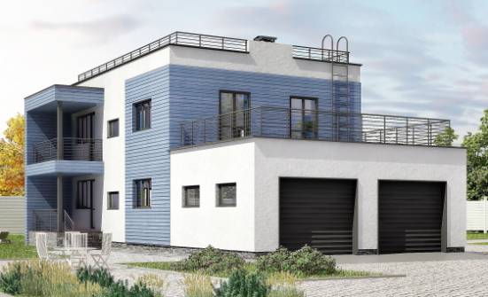 180-012-Л Проект двухэтажного дома и гаражом, классический дом из кирпича Мирный | Проекты домов от House Expert