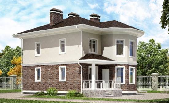 120-001-Л Проект трехэтажного дома, современный домик из арболита Северодвинск | Проекты домов от House Expert