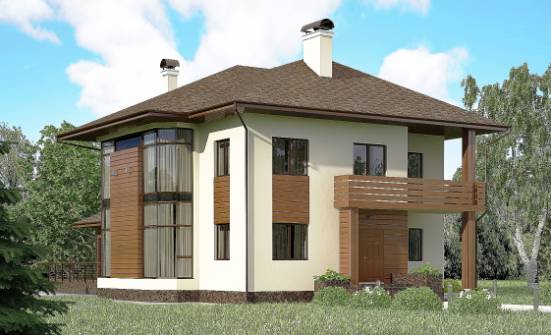 300-001-П Проект двухэтажного дома, красивый загородный дом из кирпича Новодвинск | Проекты домов от House Expert