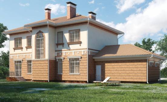 285-001-Л Проект двухэтажного дома и гаражом, классический домик из кирпича Котлас | Проекты домов от House Expert