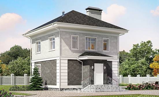090-003-П Проект двухэтажного дома, уютный дом из арболита Вельск | Проекты домов от House Expert
