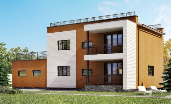 180-012-П Проект двухэтажного дома, гараж, уютный загородный дом из кирпича Северодвинск | Проекты домов от House Expert