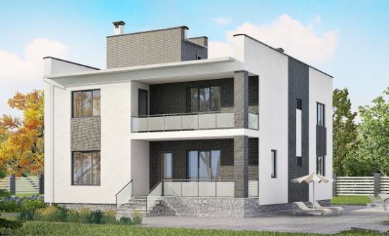 225-001-П Проект двухэтажного дома, современный дом из газобетона Северодвинск | Проекты домов от House Expert