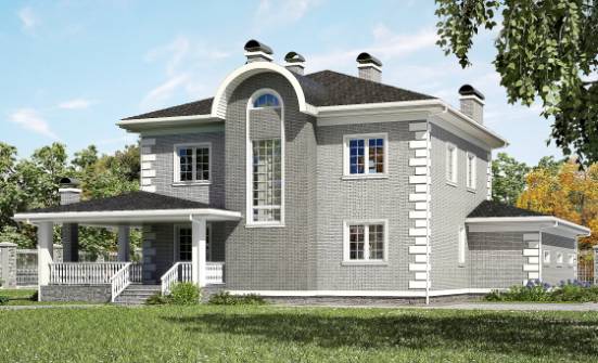245-004-Л Проект двухэтажного дома, гараж, уютный домик из кирпича Архангельск | Проекты домов от House Expert