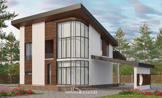 230-001-П Проект двухэтажного дома с мансардой, средний дом из кирпича Коряжма | Проекты домов от House Expert