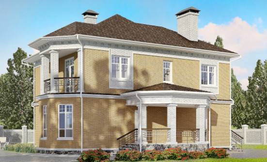 160-001-Л Проект двухэтажного дома, компактный дом из керамзитобетонных блоков Северодвинск | Проекты домов от House Expert