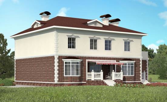 380-001-Л Проект двухэтажного дома, гараж, огромный коттедж из кирпича Северодвинск | Проекты домов от House Expert
