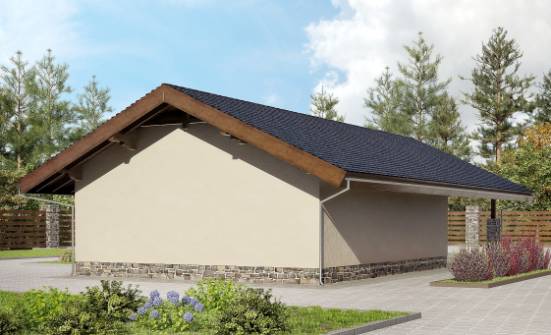 060-005-П Проект гаража из кирпича Котлас | Проекты одноэтажных домов от House Expert