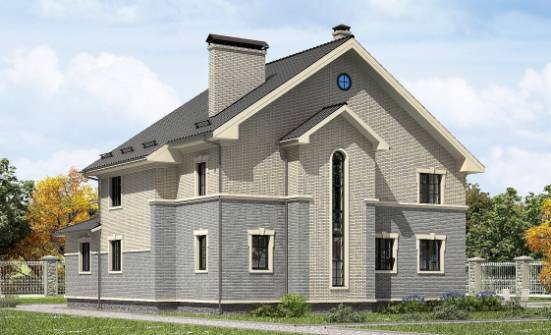 300-004-П Проект двухэтажного дома, просторный коттедж из теплоблока Архангельск | Проекты домов от House Expert