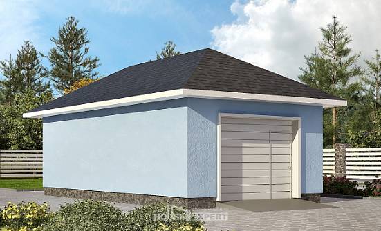 040-001-Л Проект гаража из поризованных блоков Няндома | Проекты домов от House Expert