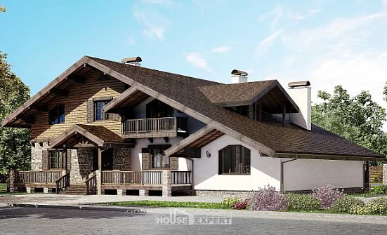 320-002-П Проект двухэтажного дома мансардой, уютный коттедж из кирпича Няндома | Проекты домов от House Expert