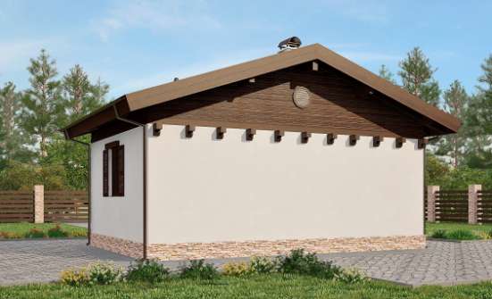 040-003-П Проект бани из блока Вельск | Проекты домов от House Expert
