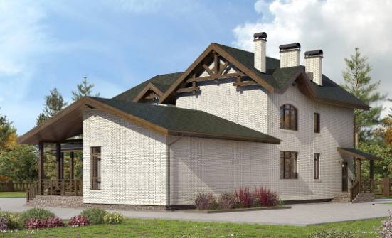 340-004-Л Проект двухэтажного дома, классический загородный дом из твинблока Архангельск | Проекты домов от House Expert