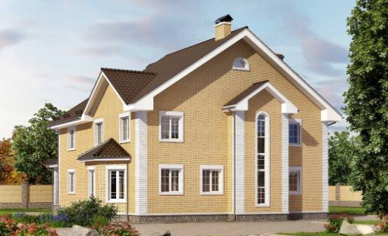 320-003-Л Проект двухэтажного дома, огромный загородный дом из поризованных блоков Каргополь | Проекты домов от House Expert