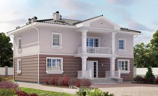 210-005-П Проект двухэтажного дома, современный коттедж из арболита Архангельск | Проекты домов от House Expert