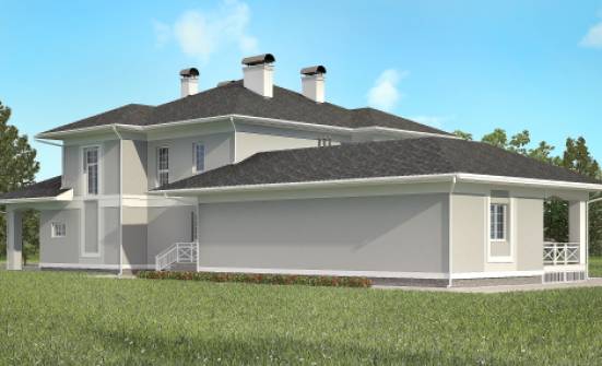 360-001-П Проект двухэтажного дома, гараж, просторный домик из кирпича Мирный | Проекты домов от House Expert
