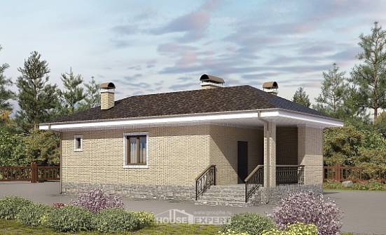 040-002-П Проект бани из бризолита Новодвинск | Проекты домов от House Expert