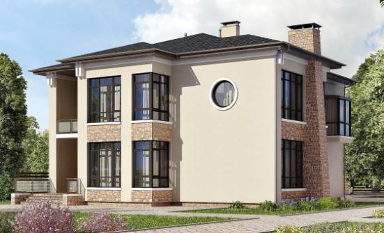 300-005-Л Проект двухэтажного дома, уютный загородный дом из кирпича Новодвинск | Проекты домов от House Expert