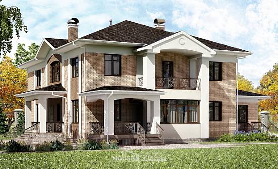 520-001-П Проект трехэтажного дома, современный дом из поризованных блоков Каргополь | Проекты домов от House Expert