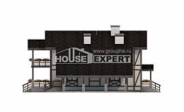 250-002-Л Проект двухэтажного дома мансардой, гараж, классический загородный дом из кирпича Архангельск, House Expert