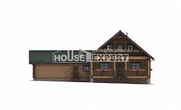270-002-П Проект двухэтажного дома с мансардой и гаражом, огромный домик из дерева, Северодвинск