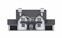 290-003-П Проект двухэтажного дома мансардой, красивый домик из поризованных блоков Архангельск, House Expert