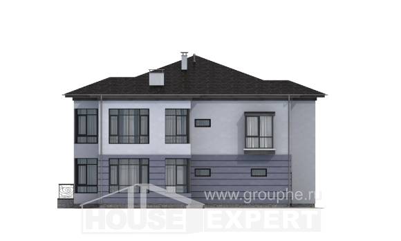 300-006-Л Проект двухэтажного дома и гаражом, современный загородный дом из кирпича Няндома, House Expert