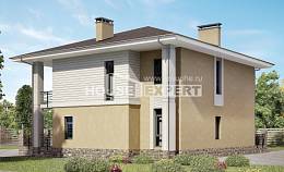 180-015-Л Проект двухэтажного дома, экономичный дом из бризолита Котлас, House Expert