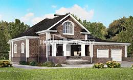490-001-П Проект трехэтажного дома мансардой, гараж, красивый дом из кирпича Северодвинск, House Expert
