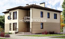 300-006-П Проект двухэтажного дома и гаражом, красивый загородный дом из кирпича, Северодвинск