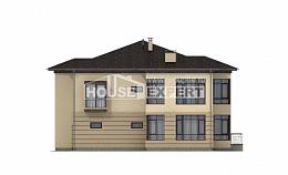 300-006-П Проект двухэтажного дома и гаражом, просторный загородный дом из кирпича Каргополь, House Expert