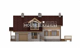 165-002-П Проект двухэтажного дома с мансардным этажом и гаражом, доступный дом из керамзитобетонных блоков Коряжма, House Expert